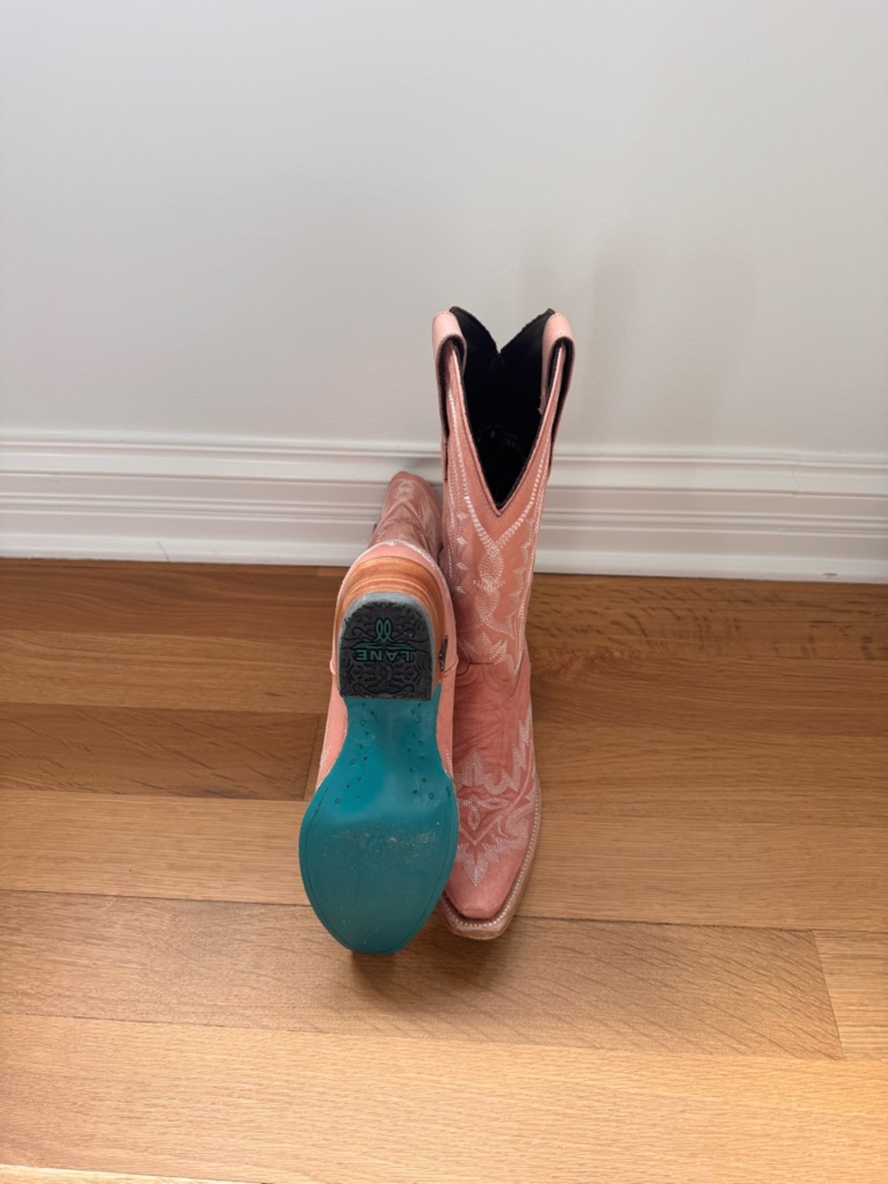 Lane Smokeshow Western Cowboy Boot- Blush Pink - Picture 3 of 5